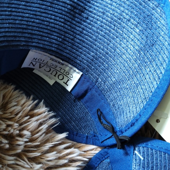 💥NEW💥Blue Visor Sun Hat with Bow in Back. - Picture 3 of 4